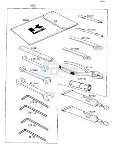 ZX 750 H [NINJA ZX-7] (H2) [NINJA ZX-7] drawing OWNERS TOOLS