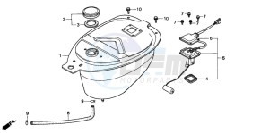 C50 drawing FUEL TANK (C50SP/C50ST)