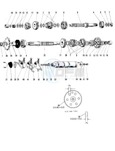 A1 250 SAMURAI drawing TRANSMISSION