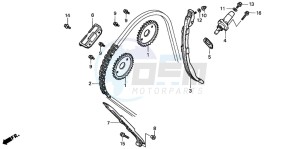 CBR900RR FIRE BLADE drawing CAM CHAIN/TENSIONER