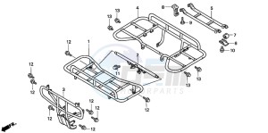 TRX300FW FOURTRAX 300 4X4 drawing CARRIER