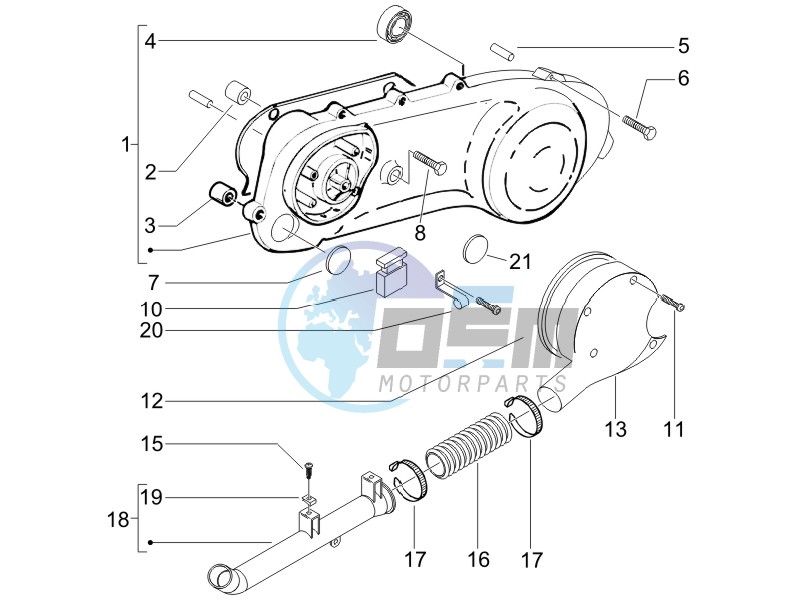 Crankcase cover - Crankcase cooling