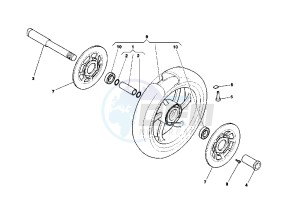 RAPTOR 1000 drawing FRONT WHEEL