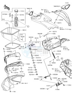 JET SKI ULTRA 310R JT1500NEF EU drawing Hull Front Fittings