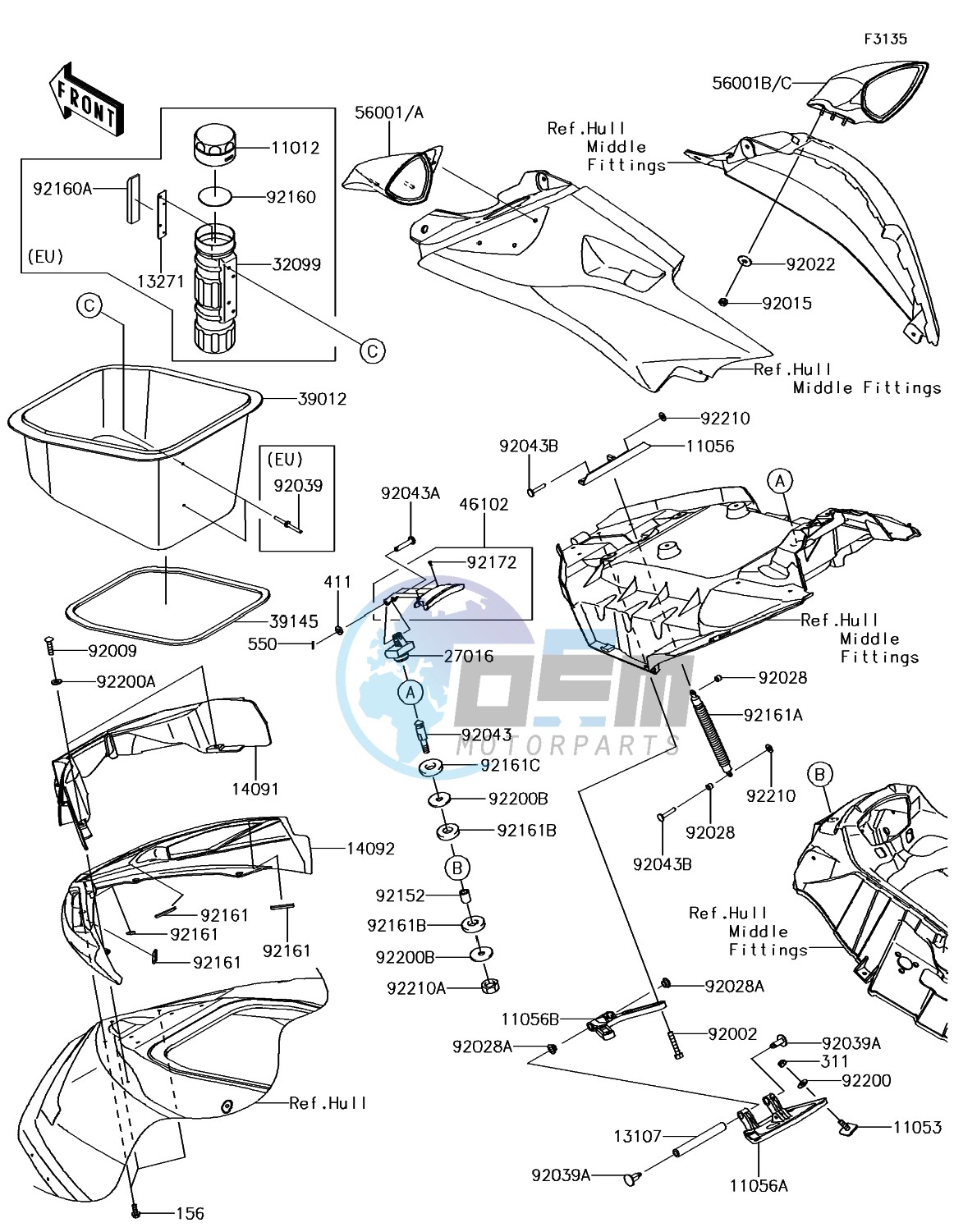 Hull Front Fittings