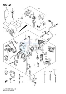 VL800 (E3-E28) VOLUSIA drawing WIRING HARNESS (VL800TL1 E3)