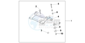 CBF1000SA Europe Direct - (ED / ABS) drawing KIT CARRIER BRKT