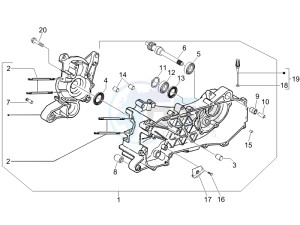 Fly 50 4t (25-30 kmh) drawing Crankcase