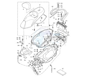 VP X-CITY 125 drawing SEAT