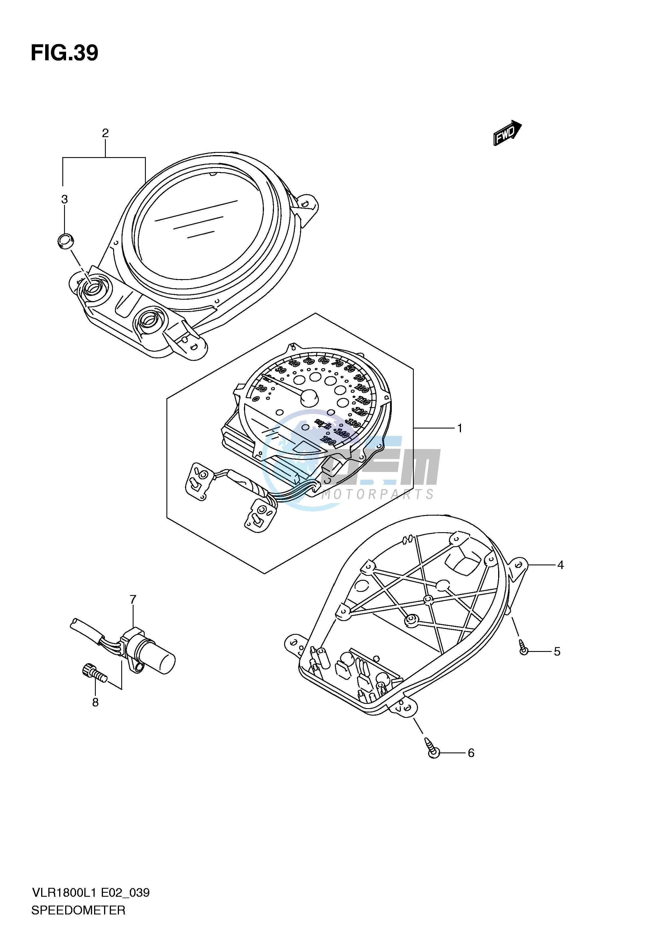 SPEEDOMETER (VLR1800L1 E24)