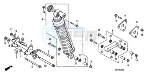 XL1000V9 Europe Direct - (ED) drawing REAR CUSHION (XL1000V)