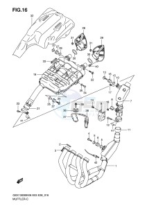 GSX1300BK (E3-E28) drawing MUFFLER