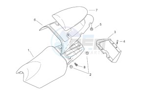 SR 50 H2O Di-Tech e2 drawing Saddle - Handle