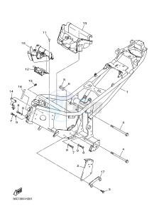 XJ6S ABS 600 DIVERSION (S-TYPE, ABS) (36D7) drawing FRAME