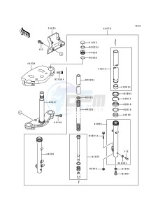 EN 500 A [VULCAN 500] (A6-A7) [VULCAN 500] drawing FRONT FORK