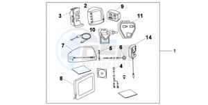 VFR800A9 UK - (E / ABS MME) drawing NAVI