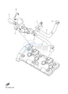 FZ1-S FZ1 FAZER 1000 (2DV1) drawing AIR INDUCTION SYSTEM