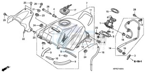 CBR125RW9 U / WH drawing FUEL TANK (CBR125RW7/RW9/RWA)