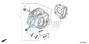 CRF50FD CRF50F Europe Direct - (ED) drawing CYLINDER HEAD