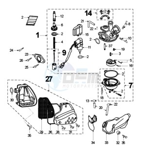 VIVA RSL4 drawing CARBURETTOR