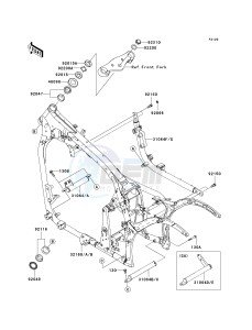 VN 900 D[VULCAN 900 CLASSIC LT] (6F-9F) D9F drawing FRAME