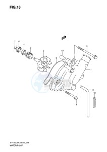 SV1000 (E2) drawing WATER PUMP