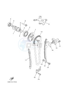 YS125-5C YS125 (BT41) drawing CAMSHAFT & CHAIN