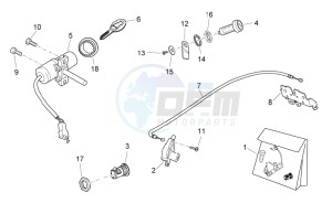 Atlantic 125 e3 drawing Lock hardware kit