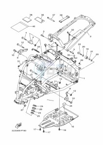 YFM700R YFM70RSSK (2LSV) drawing FRAME