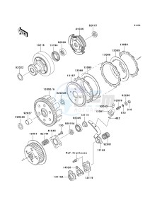 KLF 250 A [BAYOU 250] (A1-A3) [BAYOU 250] drawing CLUTCH