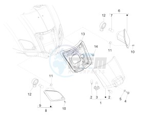 GTV 300 4T 4V ie (USA) USA drawing Rear headlamps - Turn signal lamps