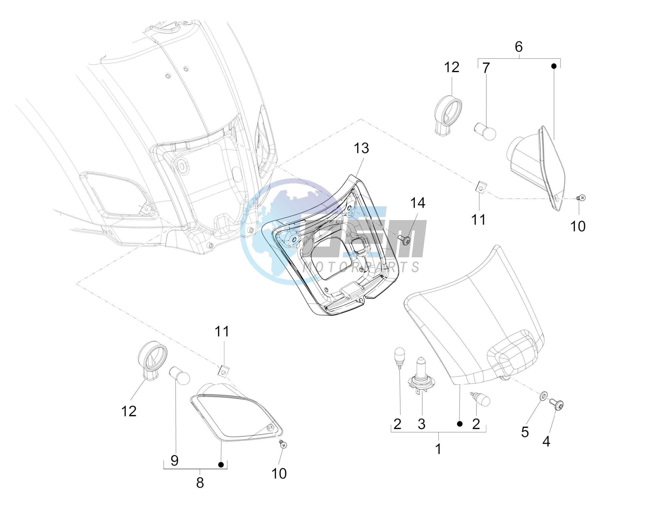 Rear headlamps - Turn signal lamps