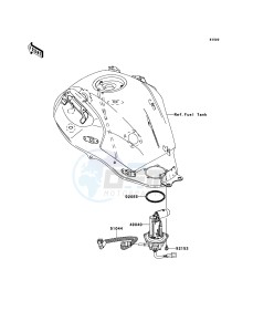 VERSYS KLE650A9F GB XX (EU ME A(FRICA) drawing Fuel Pump