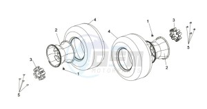 QUAD LANDER 250 drawing FRONT WHEEL