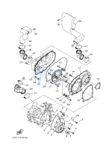 YXC700E VIKING VI EPS (2US9) drawing CRANKCASE COVER 1