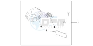 CBF600SA drawing TOP BOX 35L