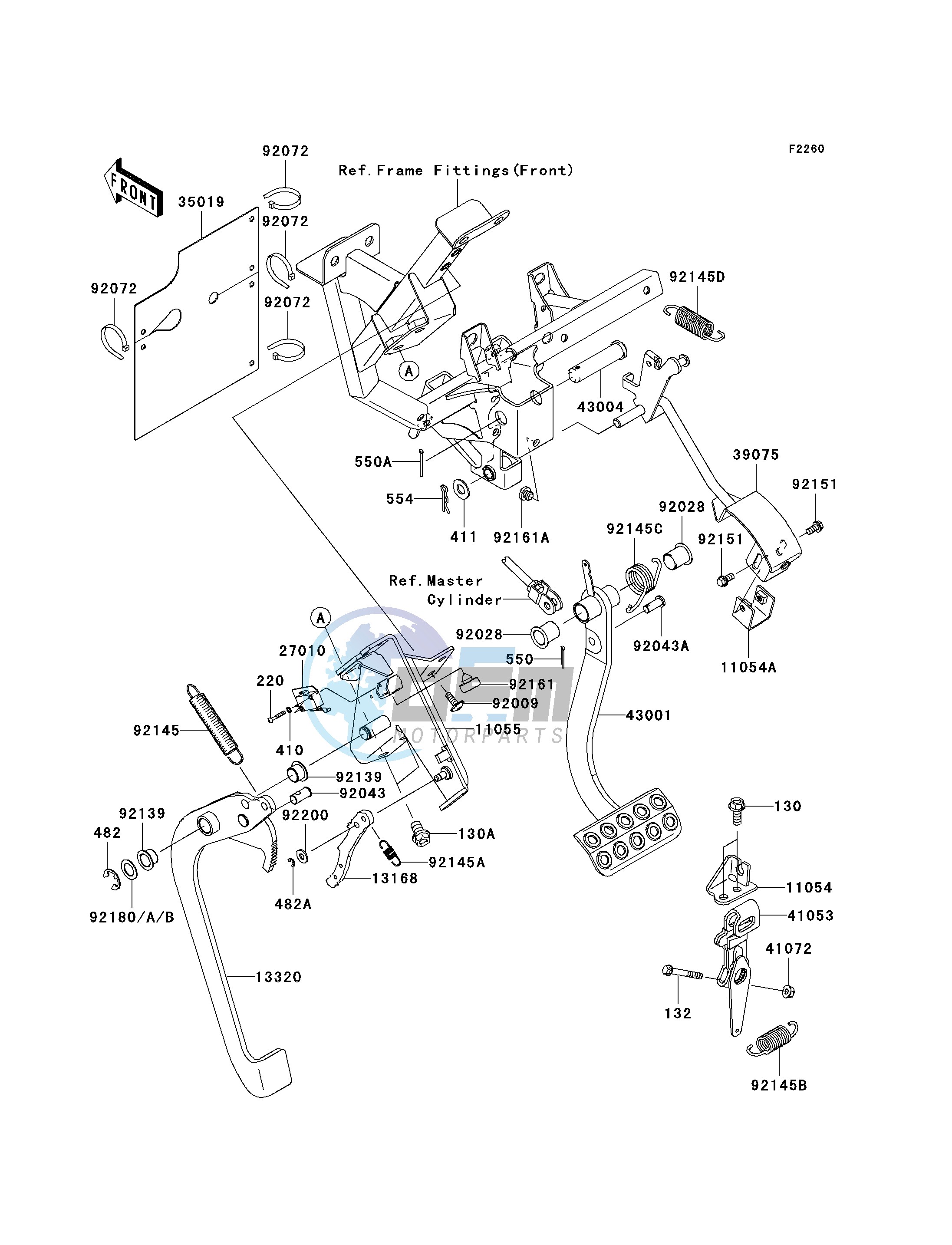 BRAKE PEDAL_THROTTLE LEVER