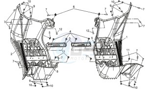 QUADRAIDER 600 DELUXE drawing FOOTREST L / R