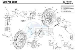 MRX-50-PRO-GREEN drawing WHEEL - BRAKES