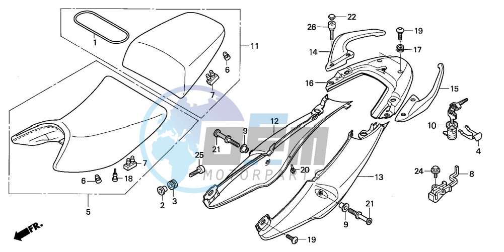 SEAT/SEAT COWL