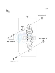 Z750 ABS ZR750MBF FR GB XX (EU ME A(FRICA) drawing Shock Absorber(s)