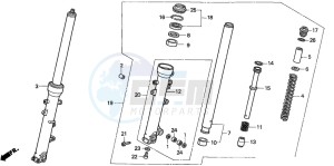 XL1000V VARADERO drawing FRONT FORK