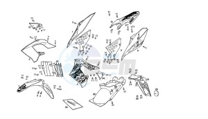 SENDA R DRD PRO - 50 CC VTHSA1A1A EU2 drawing BODY MY09-11