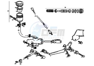 MITO 50 drawing REAR MASTER CYLINDER