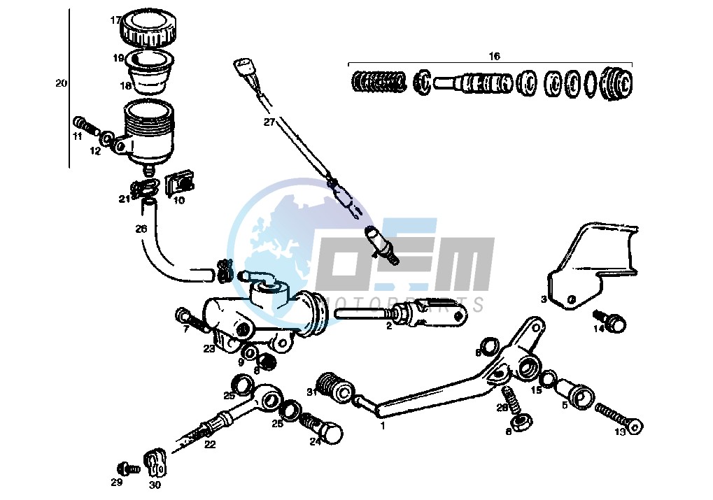 REAR MASTER CYLINDER