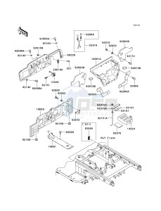 KAF 620 H [MULE 3010 4X4 HARDWOODS GREEN HD] (H6F-H8F) H8F drawing FRAME FITTINGS