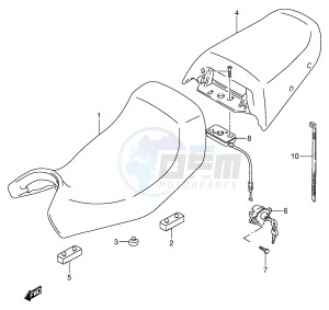 GSX600F (E2) Katana drawing SEAT