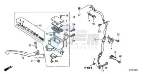 SH1259 France - (F / CMF) drawing FR. BRAKE MASTER CYLINDER (SH1259/1509)