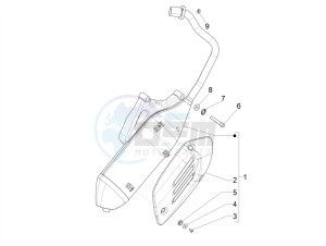 PRIMAVERA 50 4T 4V NOABS E2 (NAFTA) drawing Silencer