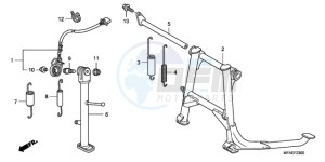 CBF1000TA Europe Direct - (ED / ABS) drawing STAND